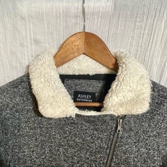 Ashley by 26 International Outerwear Dark Gray Jacket Medium - Picture 5 of 7